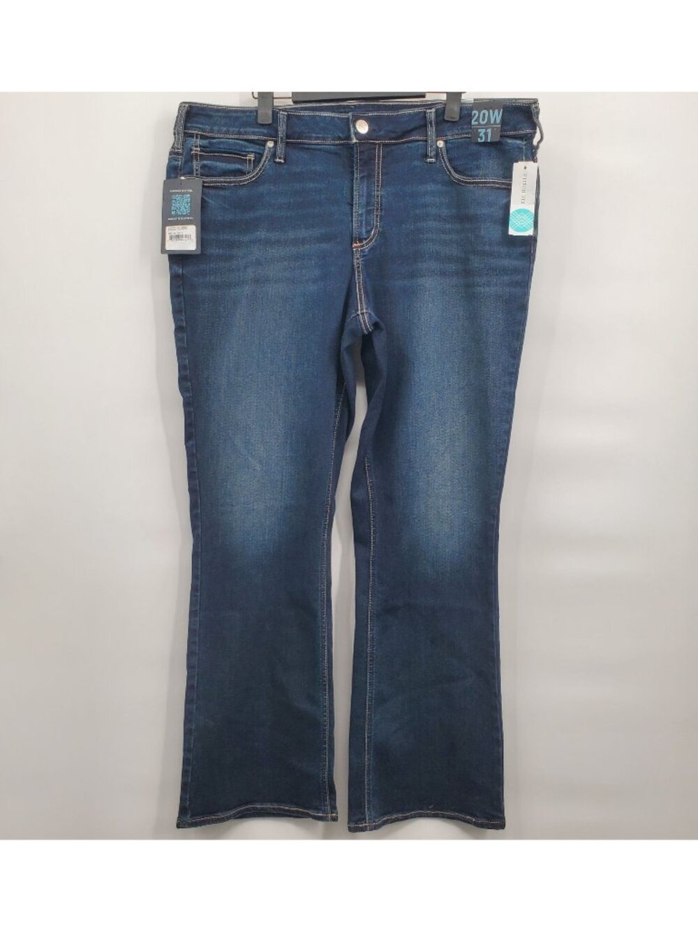 Silver Jeans Co. Curvy Mid Rise Fit  Suki Bootcut Jeans Women Size 20W NWT Denim